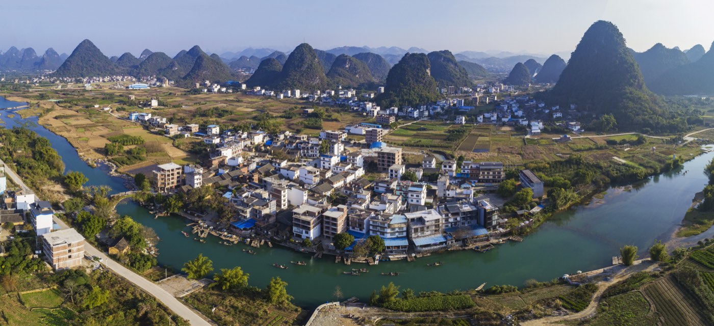 阳朔县全景航拍
